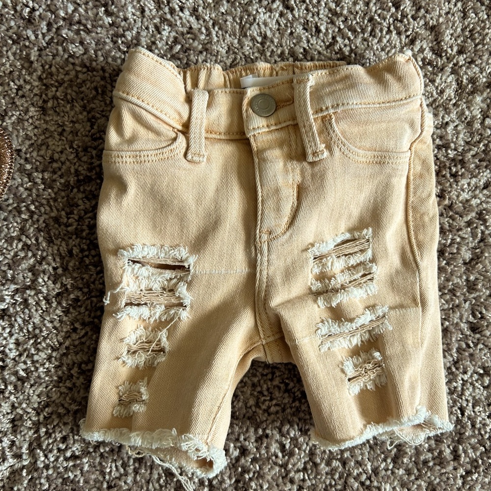 Little Boys Custom Shredded Shorts